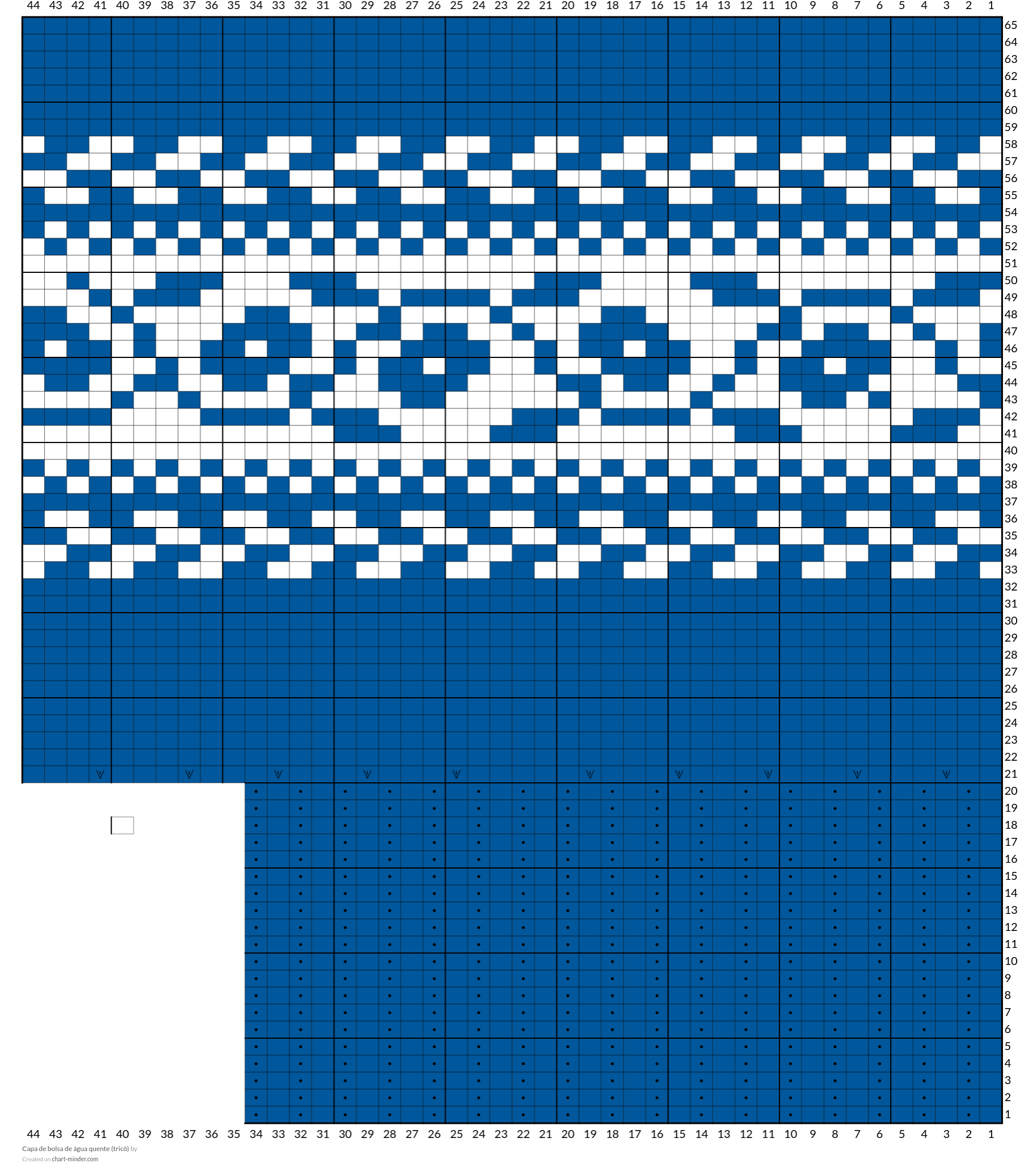 Capa de bolsa de água quente (tricô)