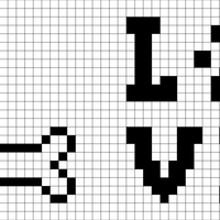 Love Paw Bone Template