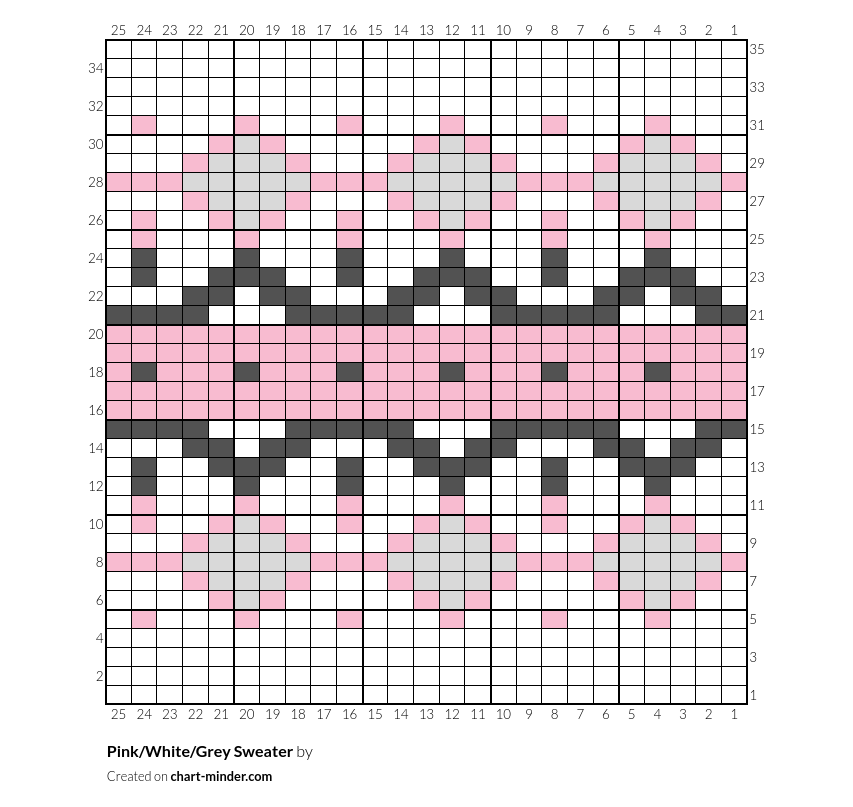 Pink/White/Grey Sweater