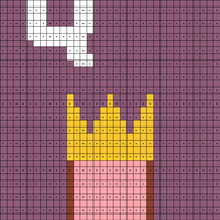 Q of Alphabet Knitted Quilt