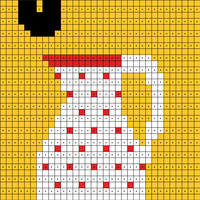 J  of Alphabet Knitted Quilt