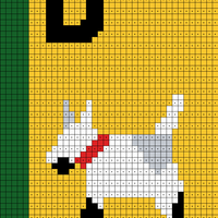 Copy of D of Alphabet Knitted Quilt