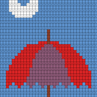 U of Alphabet Knitted Quilt