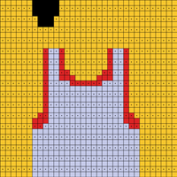 V of Alphabet Knitted Quilt