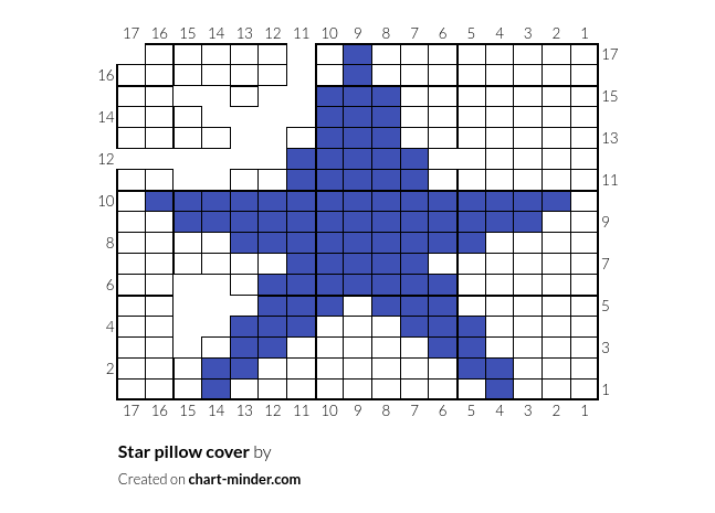 Star pillow cover