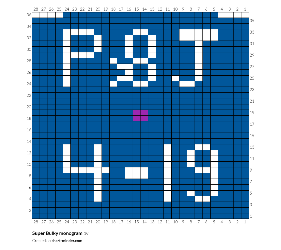 Super Bulky monogram