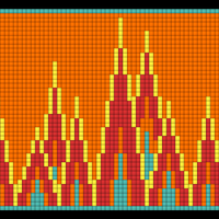 fuego cowl in the round