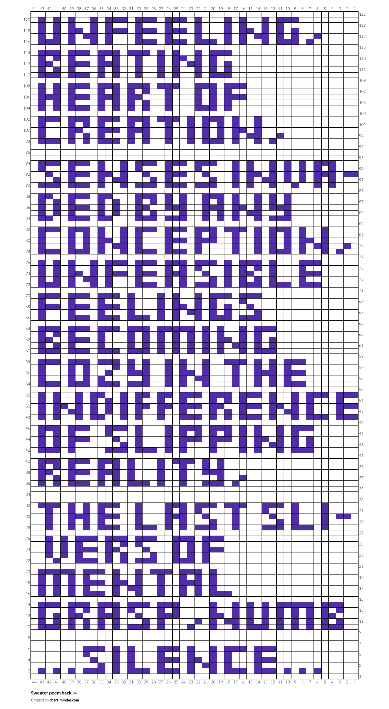 Sweater poem back