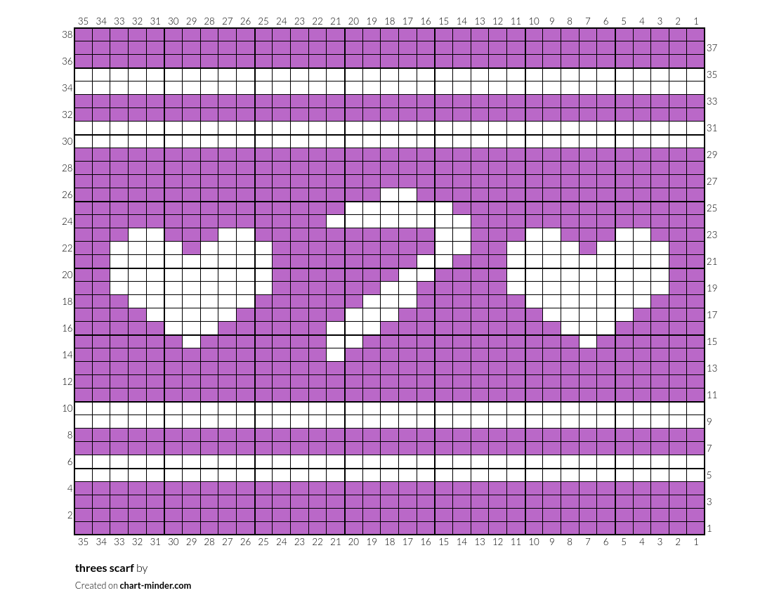 threes scarf