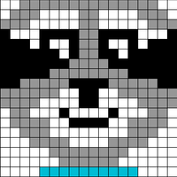 Copy of Racoon Face Mitten