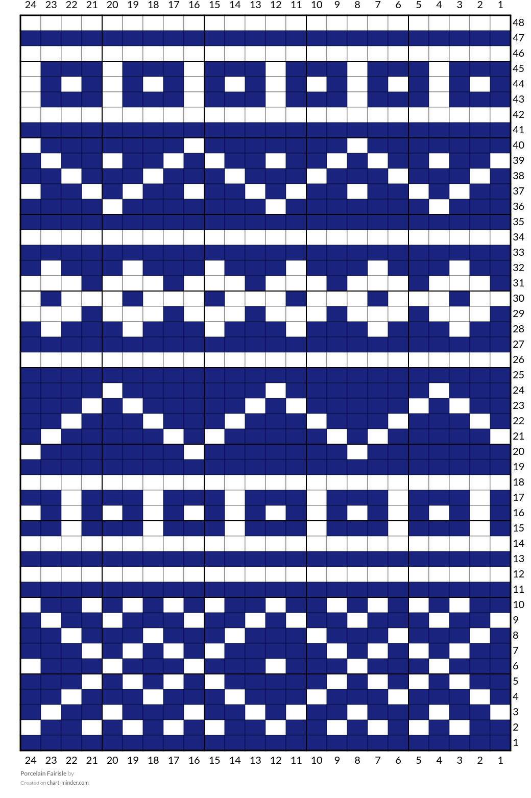 Porcelain Fairisle