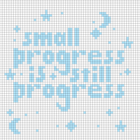 progress lettering