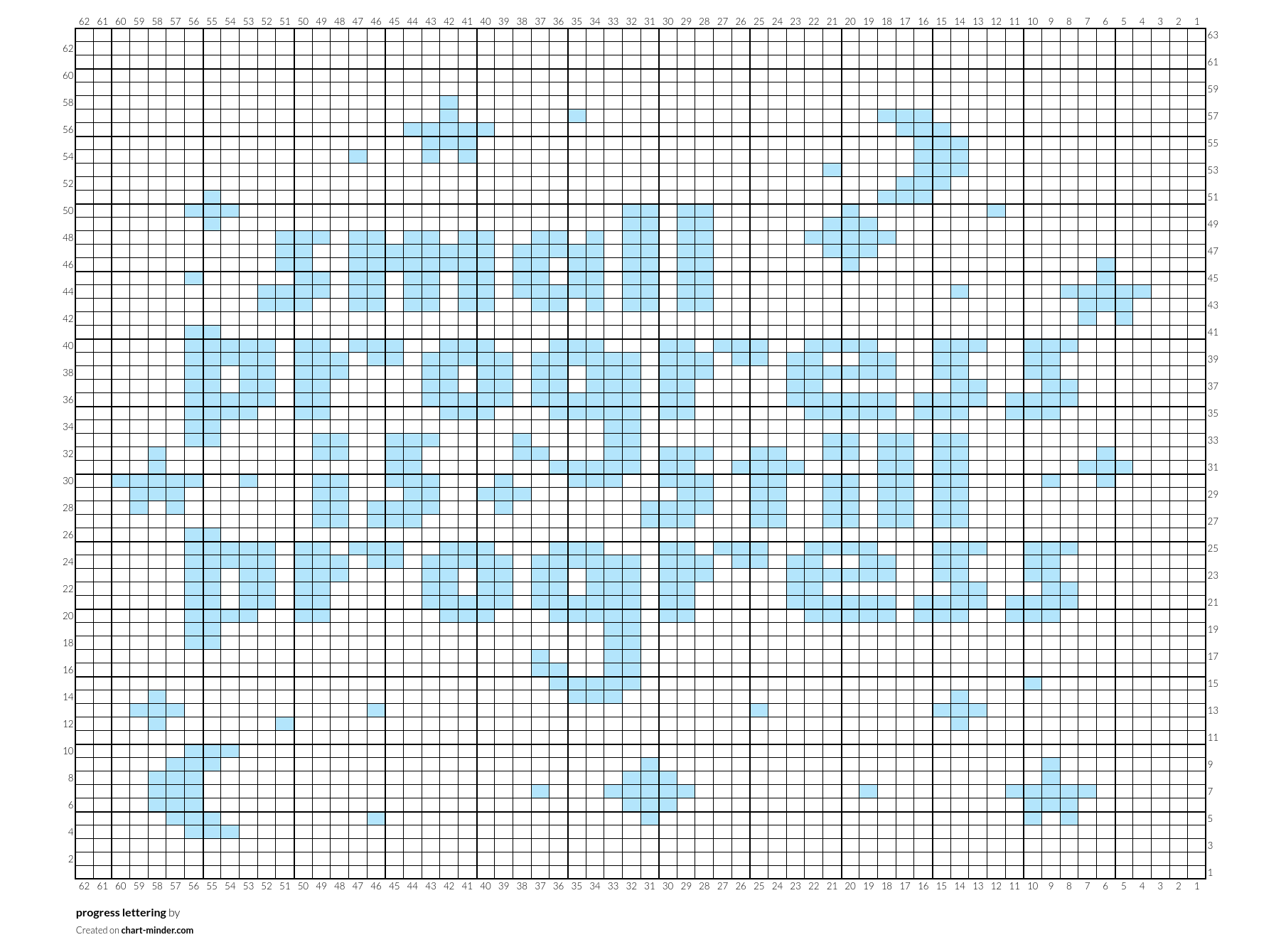 progress lettering