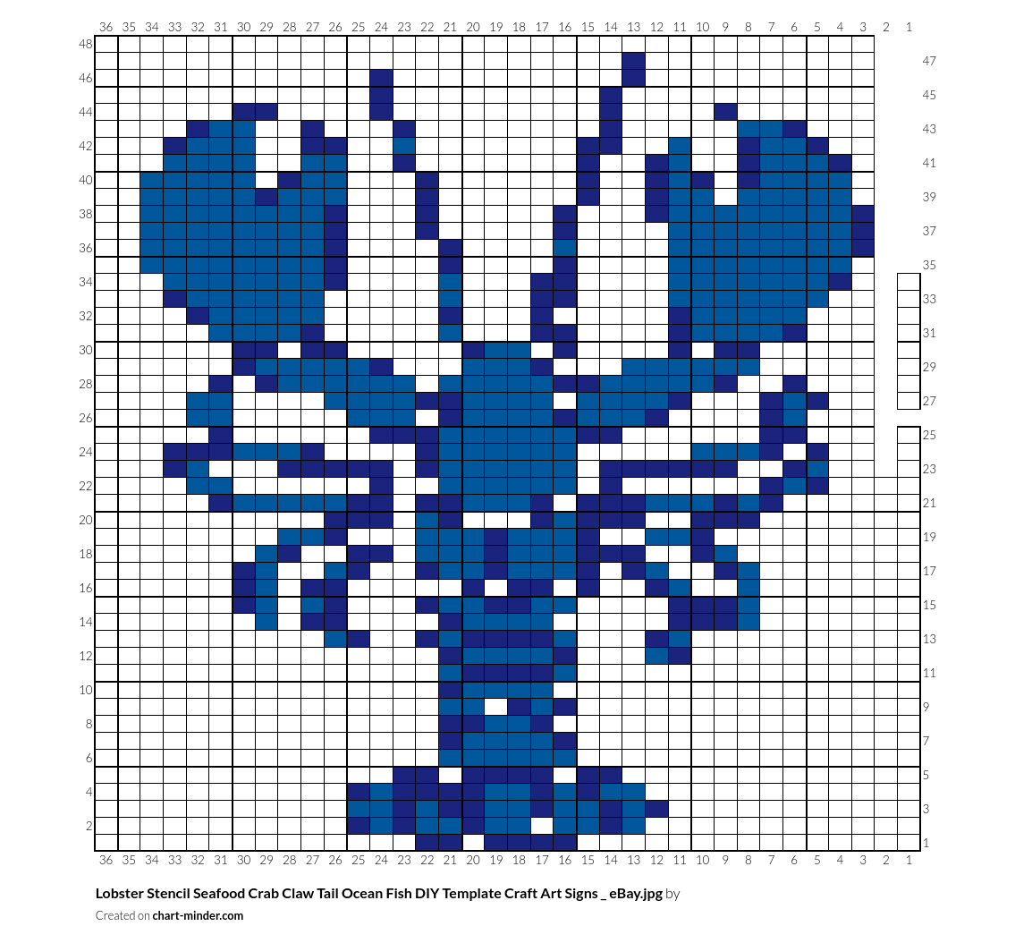 Lobster Stencil Seafood Crab Claw Tail Ocean Fish DIY Template Craft Art Signs  _ eBay.jpg