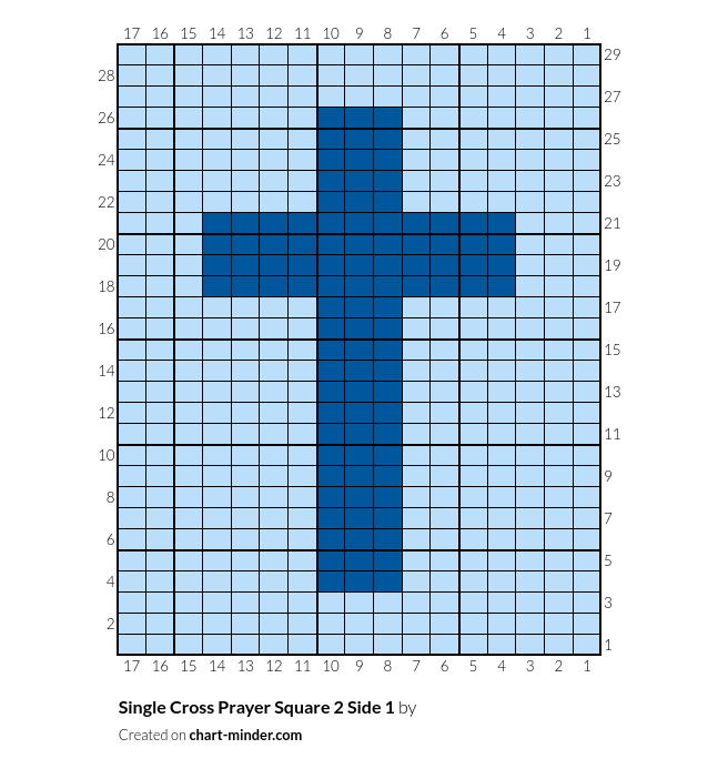 Single Cross Prayer Square 2 Side 1