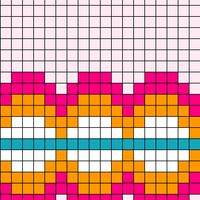 Pink, Orange, Teal