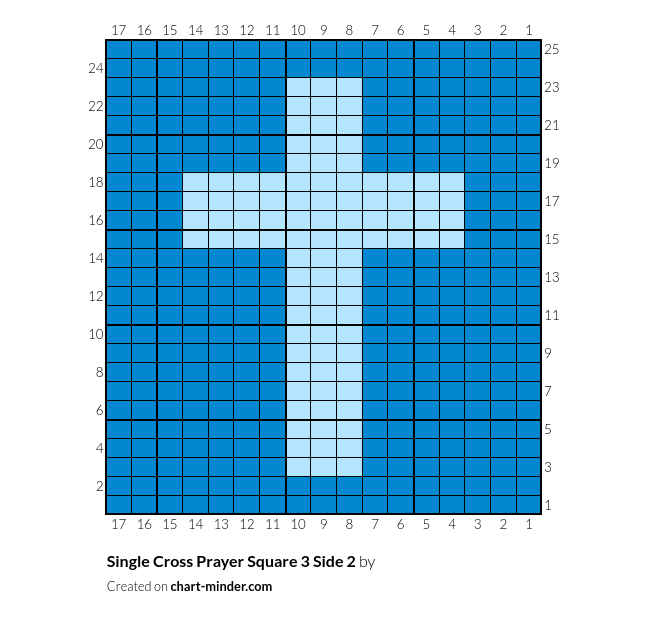 Single Cross Prayer Square 3 Side 2