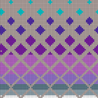 Rainbow triangles - Full pattern (body front)