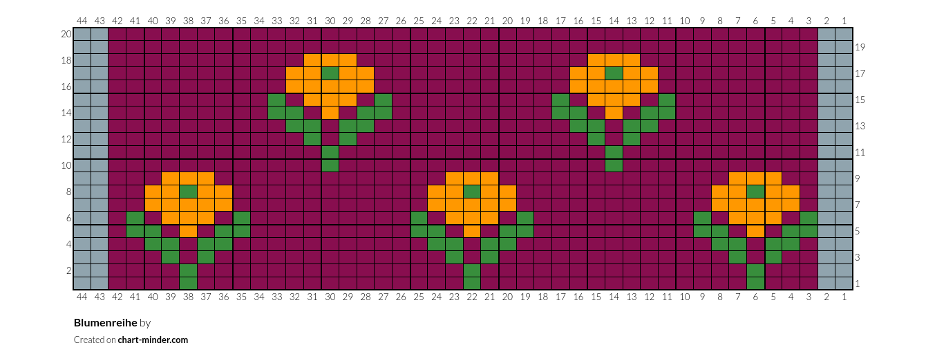 Blumenreihe