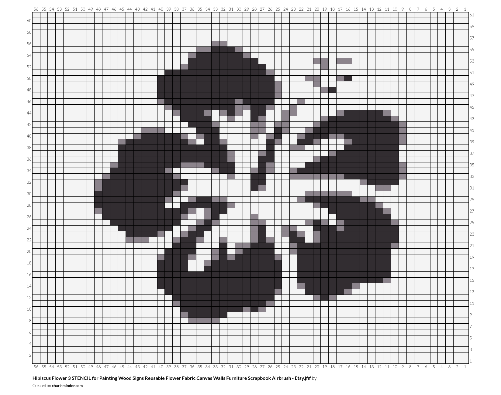 Hibiscus Flower 3 STENCIL for Painting Wood Signs Reusable Flower Fabric Canvas Walls Furniture Scrapbook Airbrush - Etsy.jfif