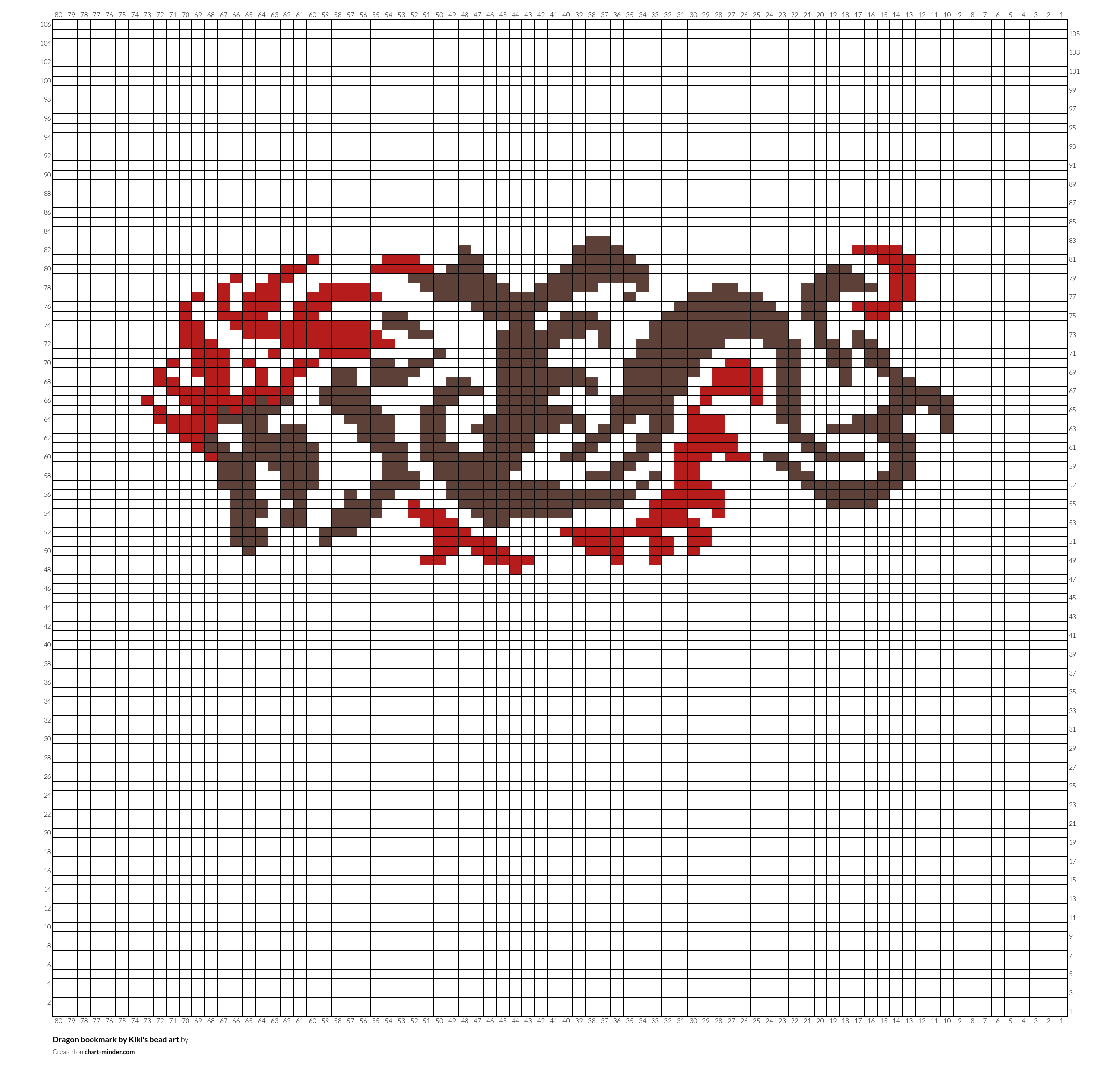 Dragon bookmark by Kiki's bead art