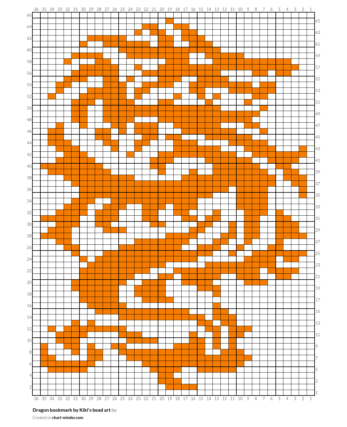 Dragon bookmark by Kiki's bead art