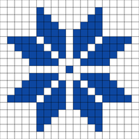 Snowflake Hat (4x4)