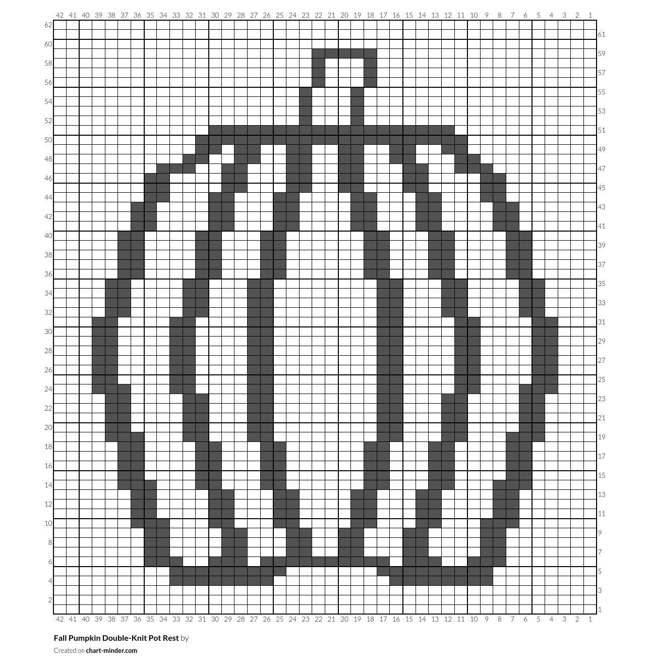 Fall Pumpkin Double-Knit Pot Rest