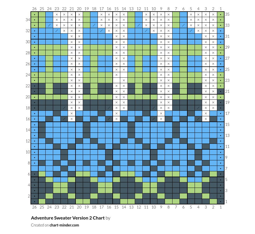 Adventure Sweater Version 2 Chart