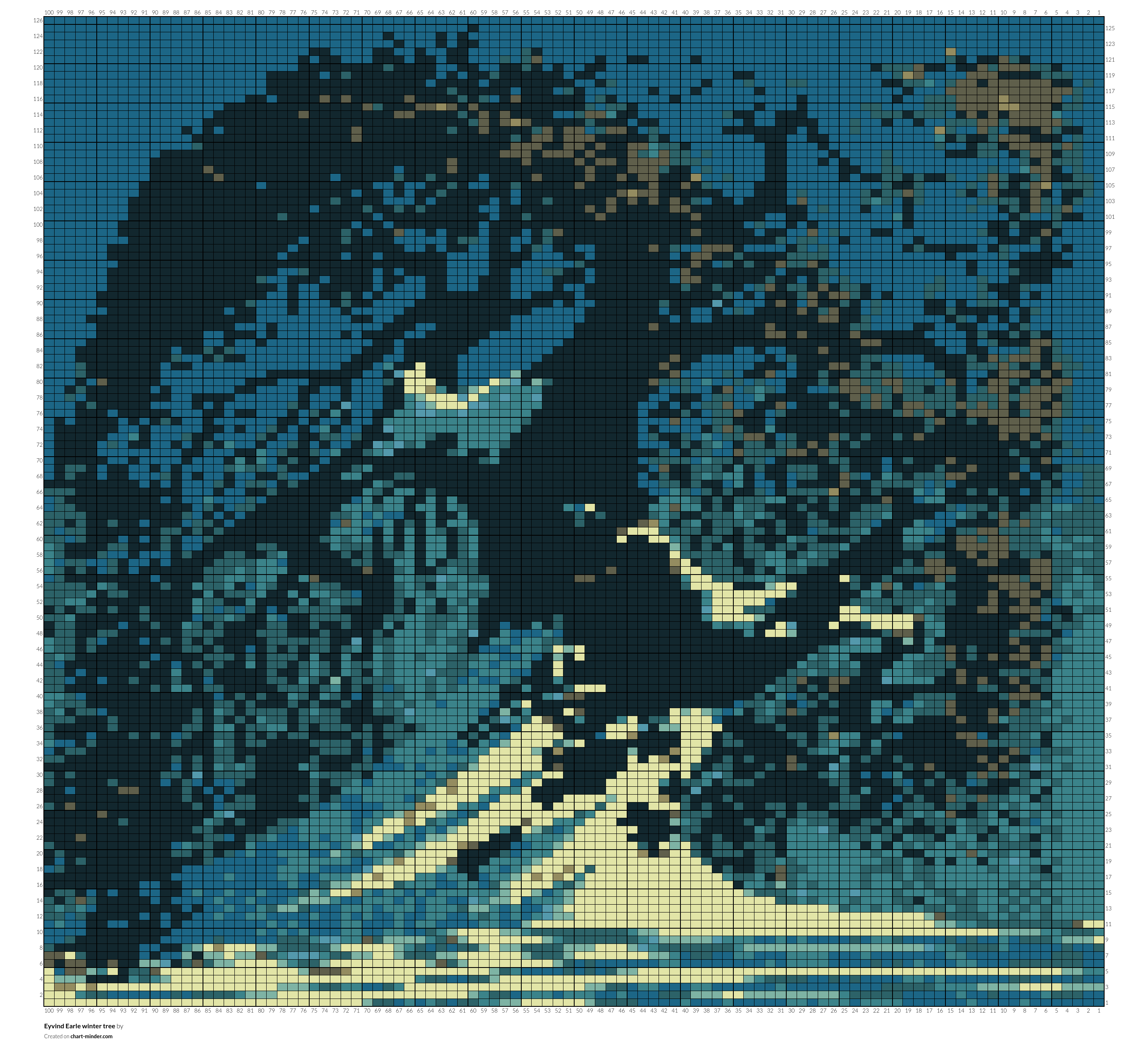 Eyvind Earle winter tree