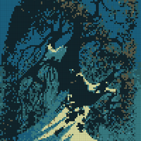 Eyvind Earle winter tree