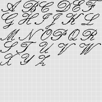 Cursive Alphabet