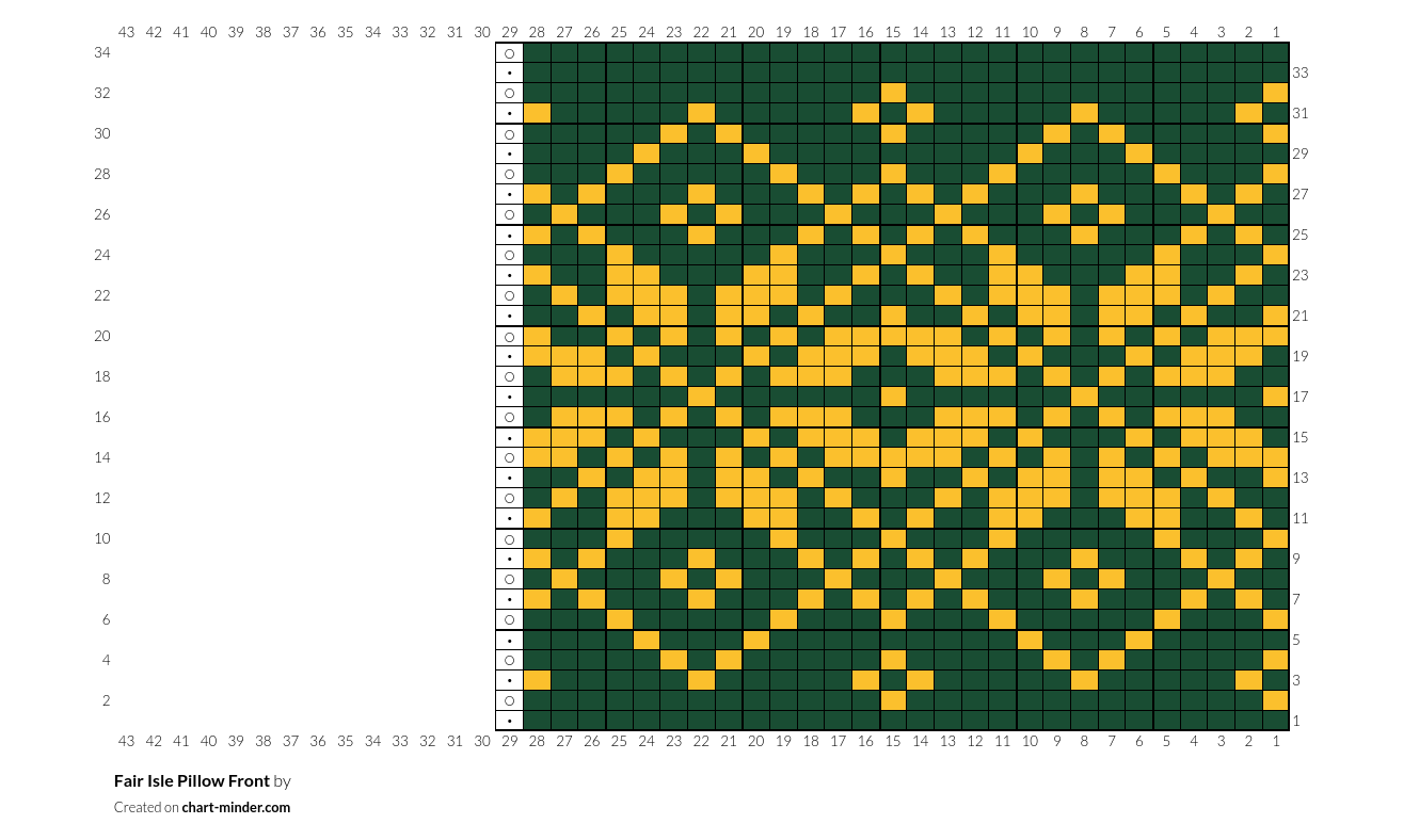 Fair Isle Pillow Front