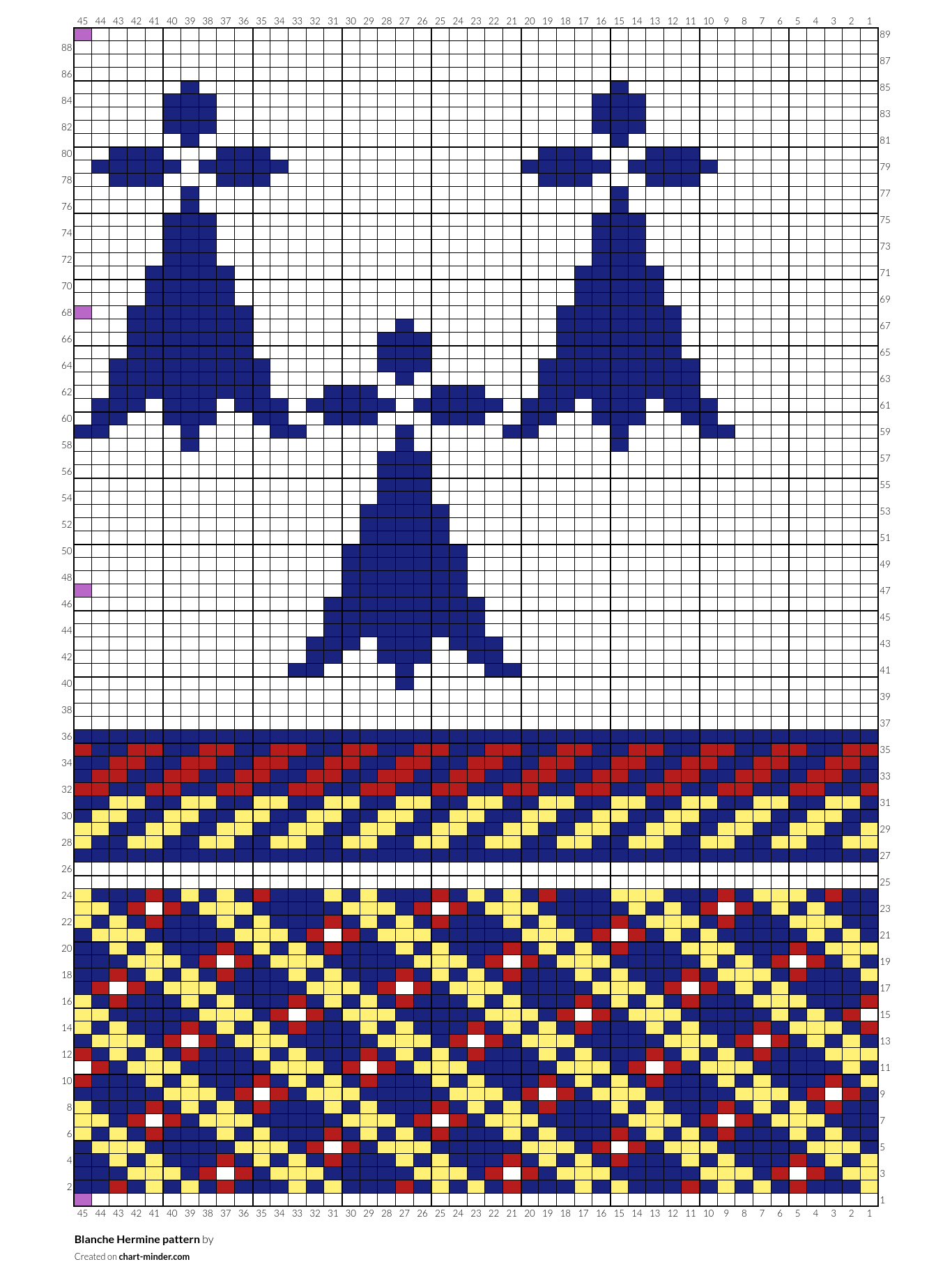 Blanche Hermine pattern