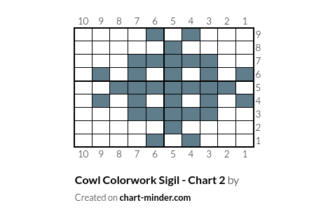 Cowl Colorwork Sigil - Chart 2