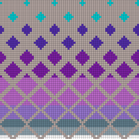 Rainbow triangles - Full pattern (body front)