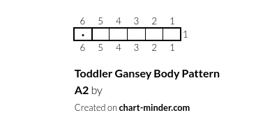 Toddler Gansey Body Pattern A2