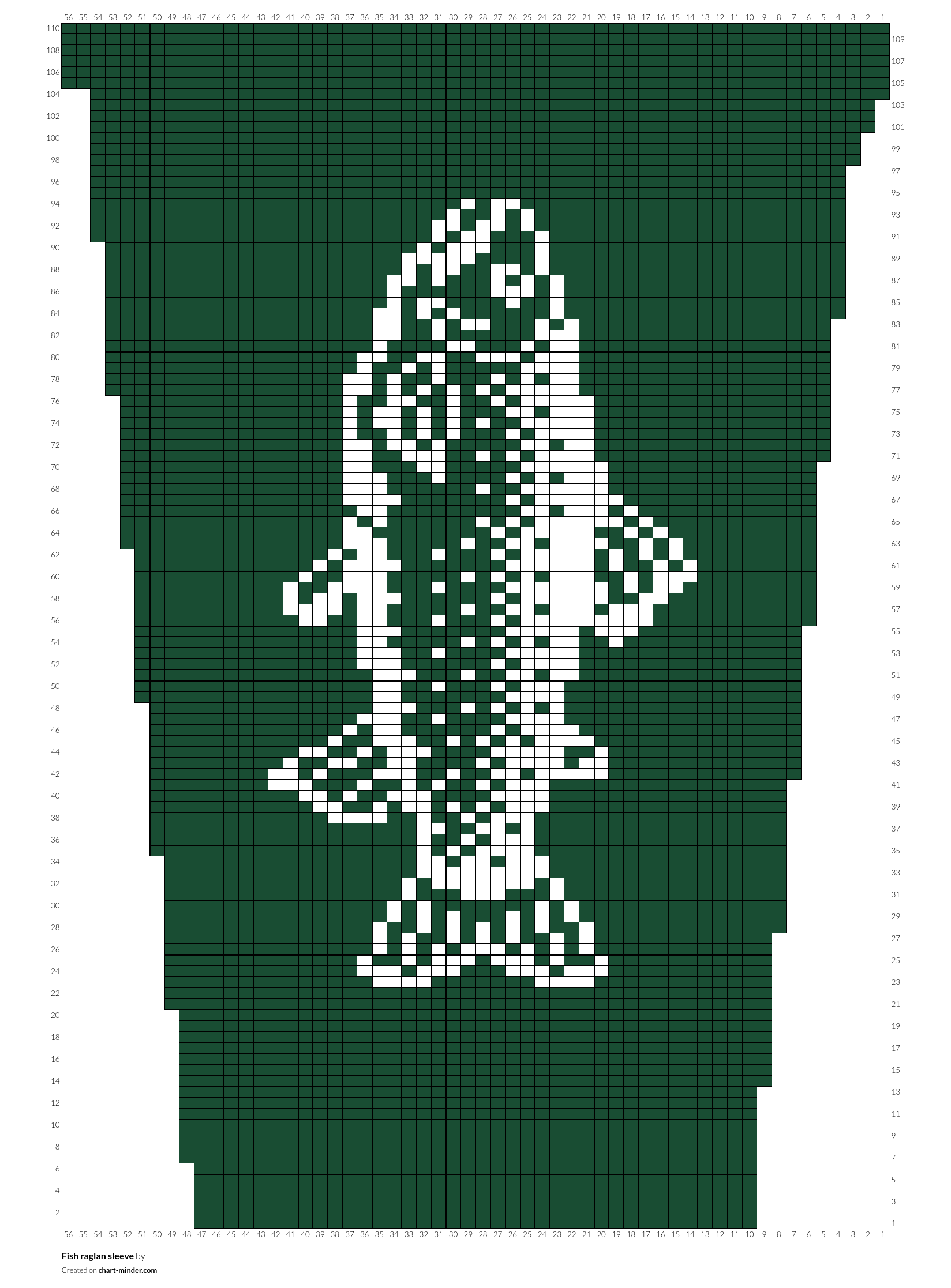Fish raglan sleeve