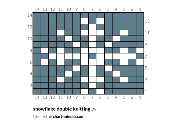 snowflake double knitting