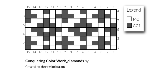Conquering Color Work_diamonds