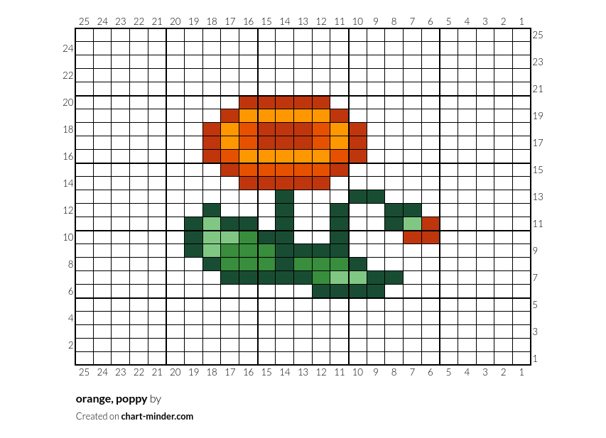 orange, poppy