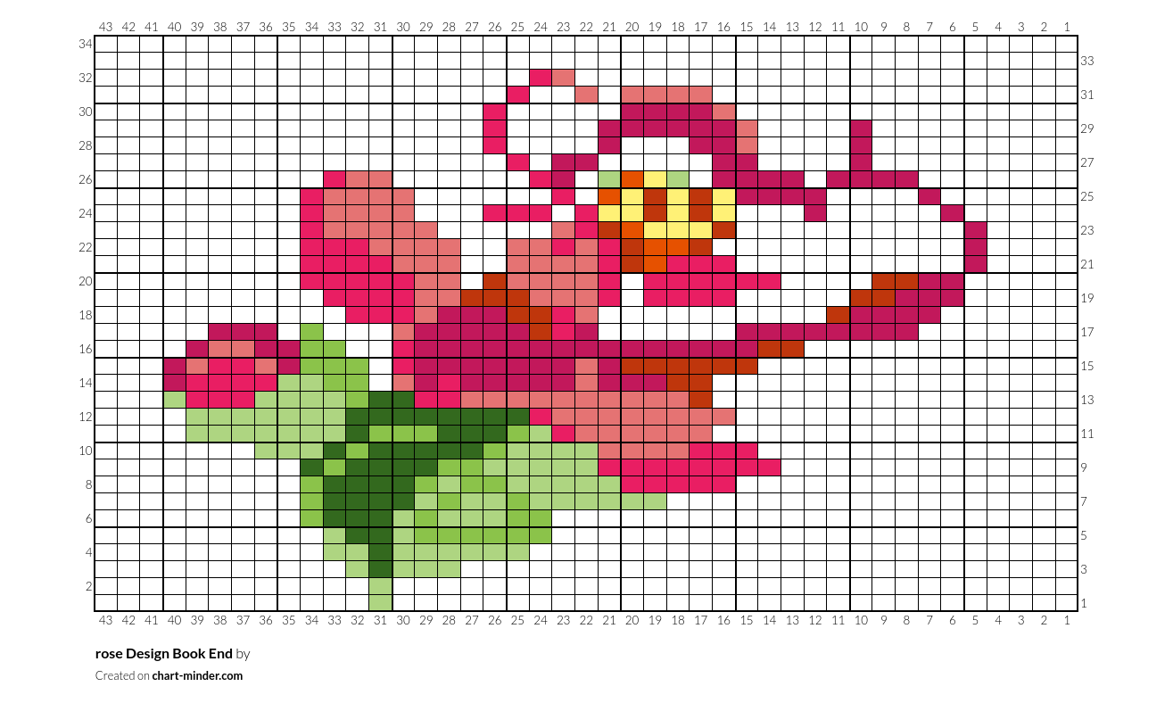 rose Design Book End 