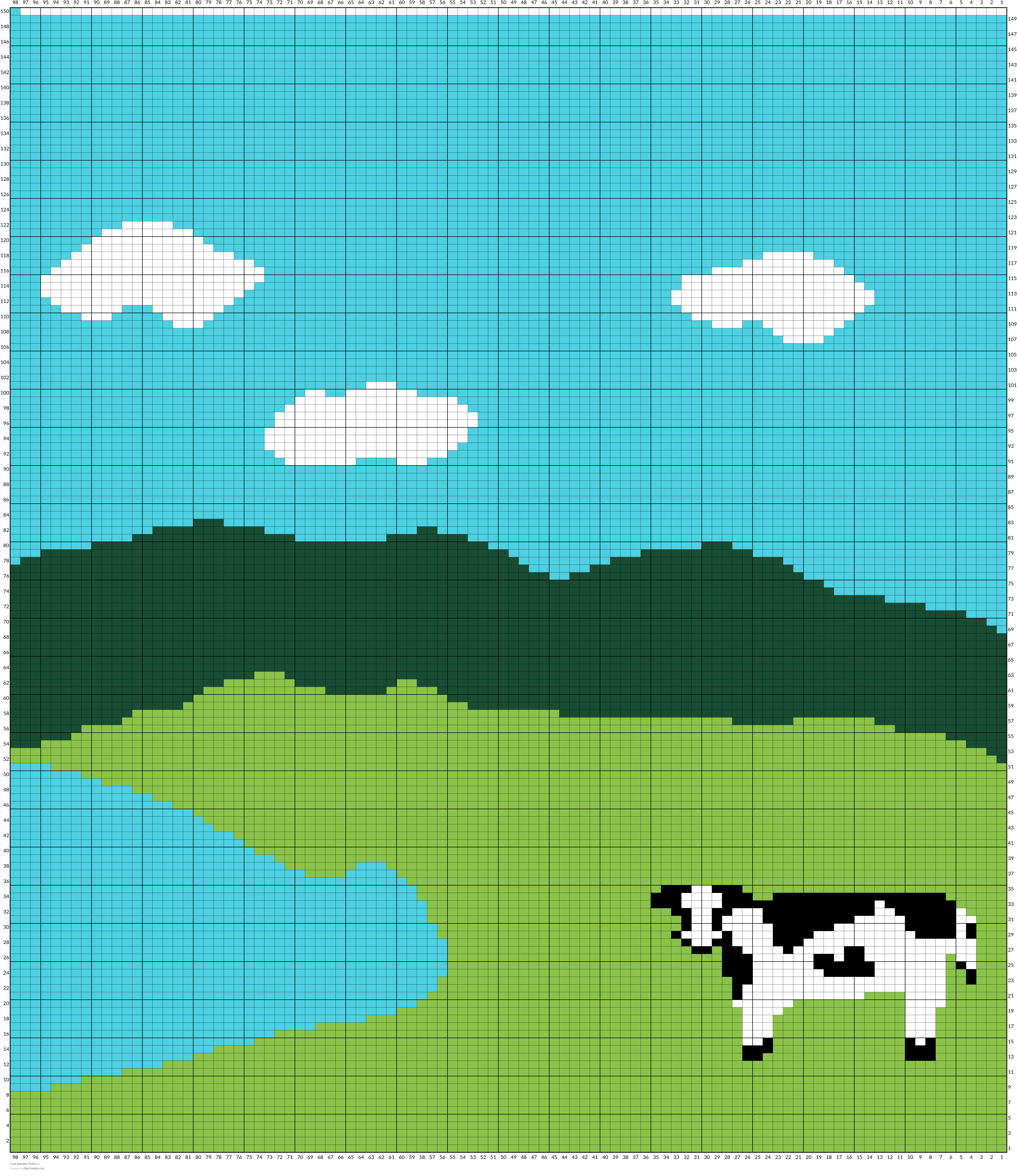 Cow Sweater Front