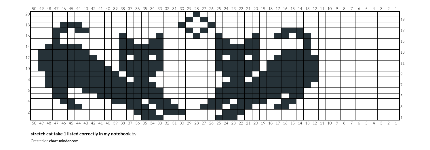 stretch cat take 1 listed correctly in my notebook