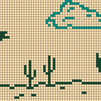 v2 Dino + Dactyl + Cacti + Cloud + more Dactyl