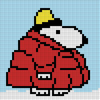 snoopy down coat