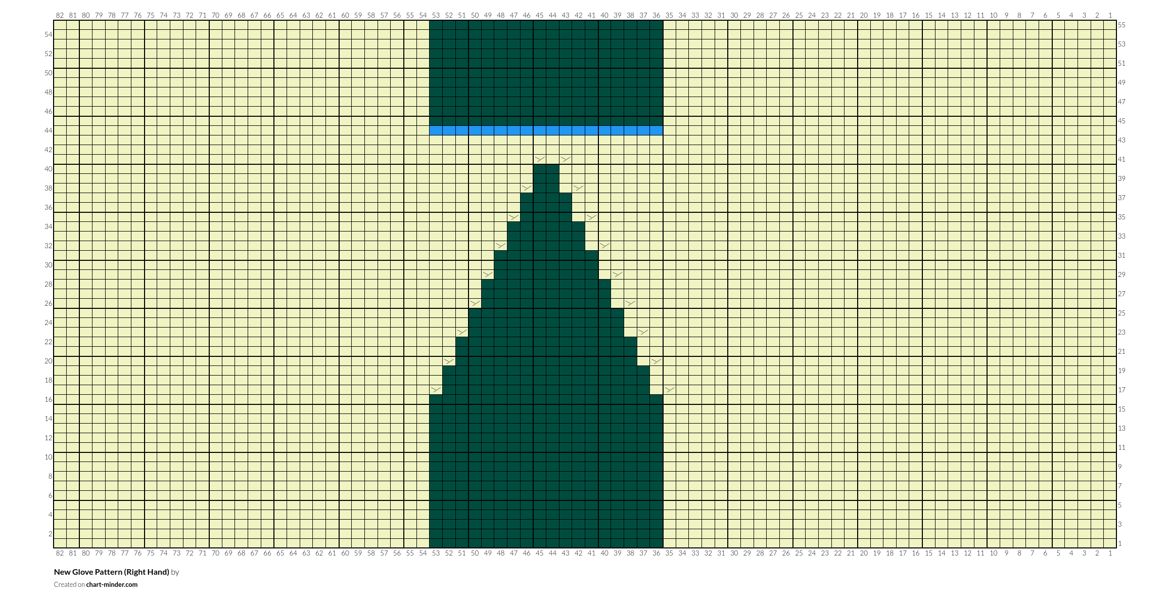 New Glove Pattern (Right Hand)
