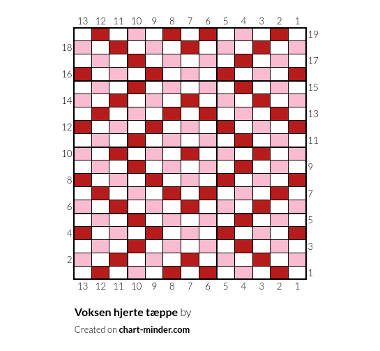 Voksen hjerte tæppe