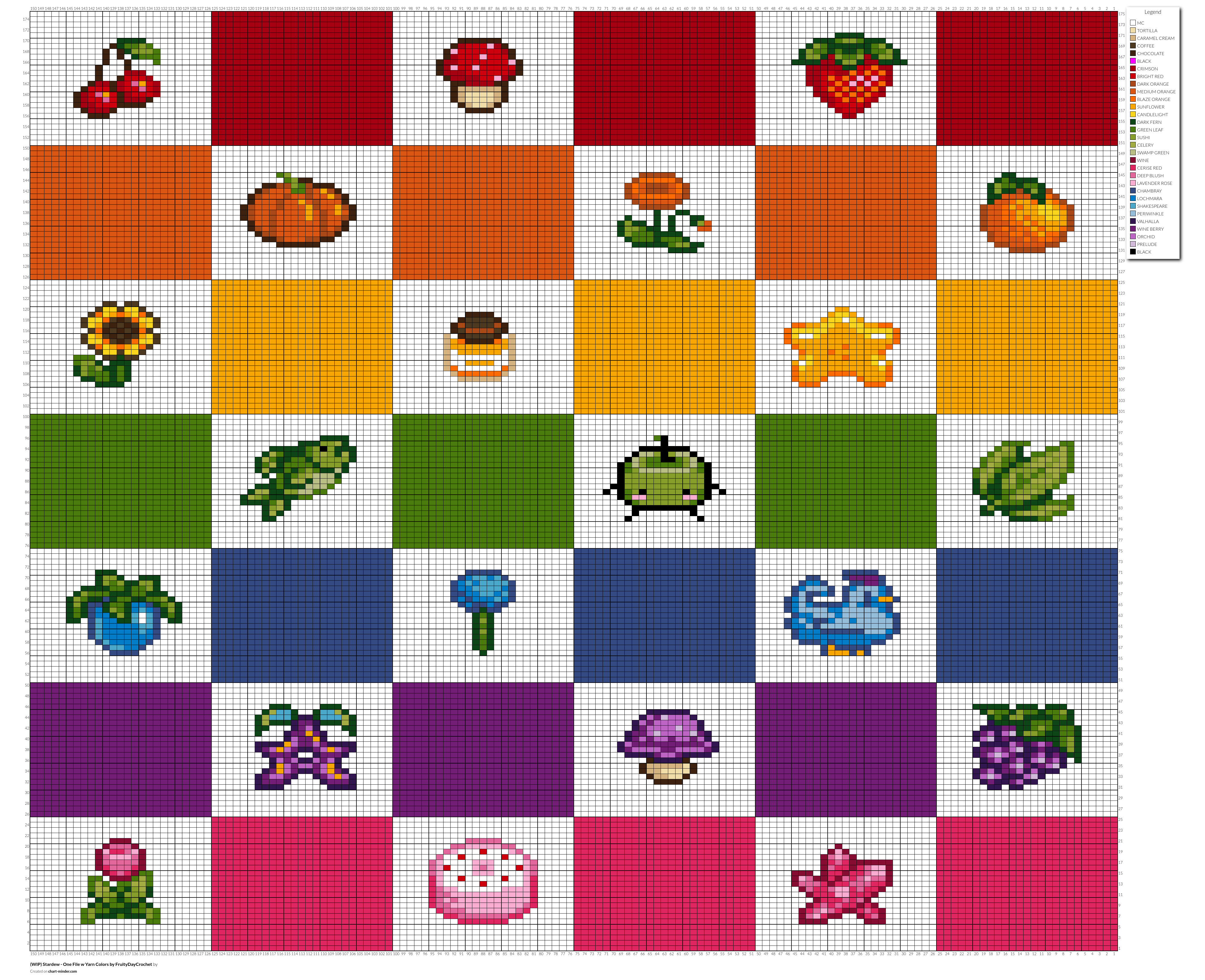 (WIP) Stardew - One File w Yarn Colors by FruityDayCrochet