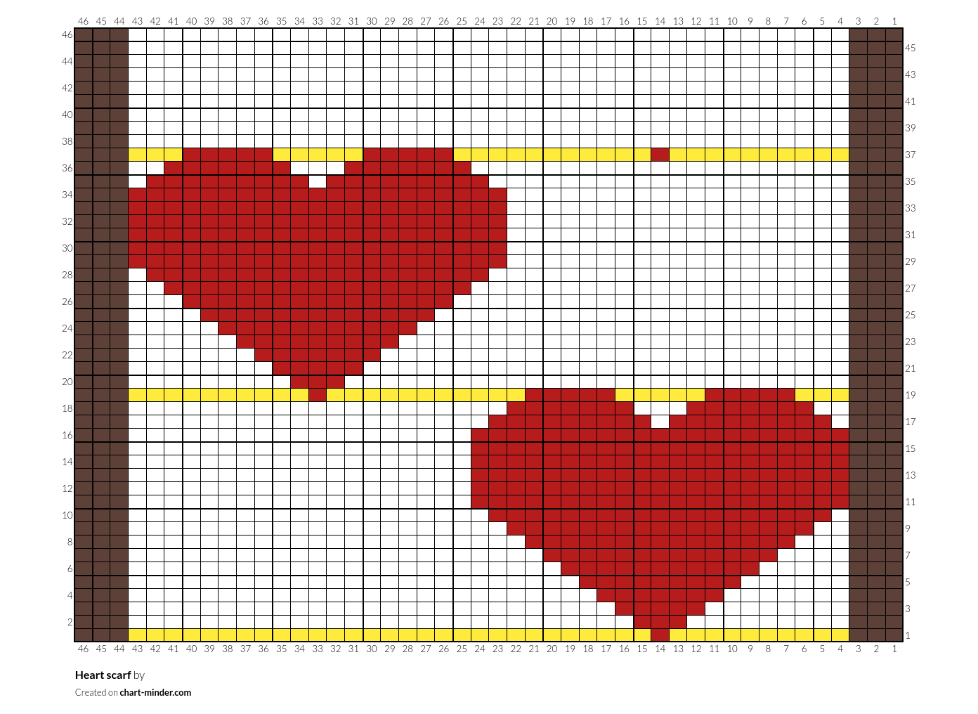 Heart scarf